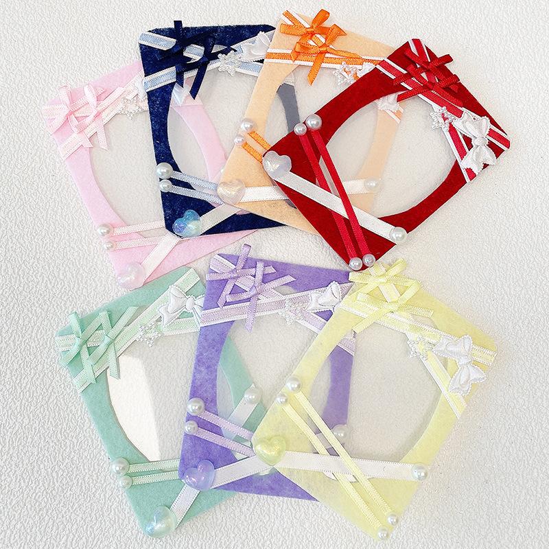 3-Inch Original Woven Solid Color Card Holder